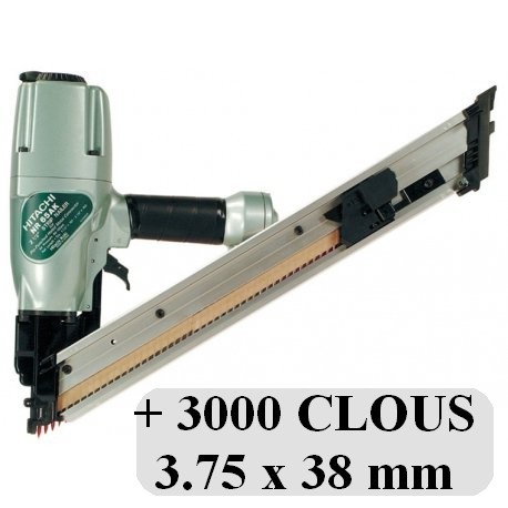Cloueur pneumatique 8 bar 15-50mm AF506 MAKITA + 3000 clous 30, 40