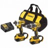 LOT PERCEUSE DEWALT DCD796 + VISSEUSE A CHOC DCF887 18v (2 x 5Ah) DCK266P2LR